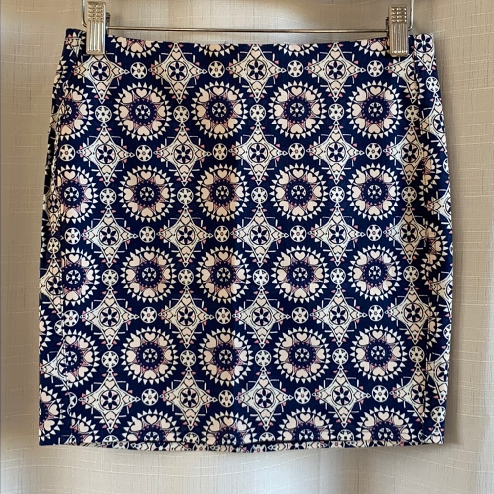 Heart print skirt